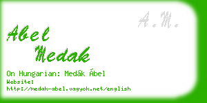 abel medak business card