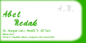 abel medak business card